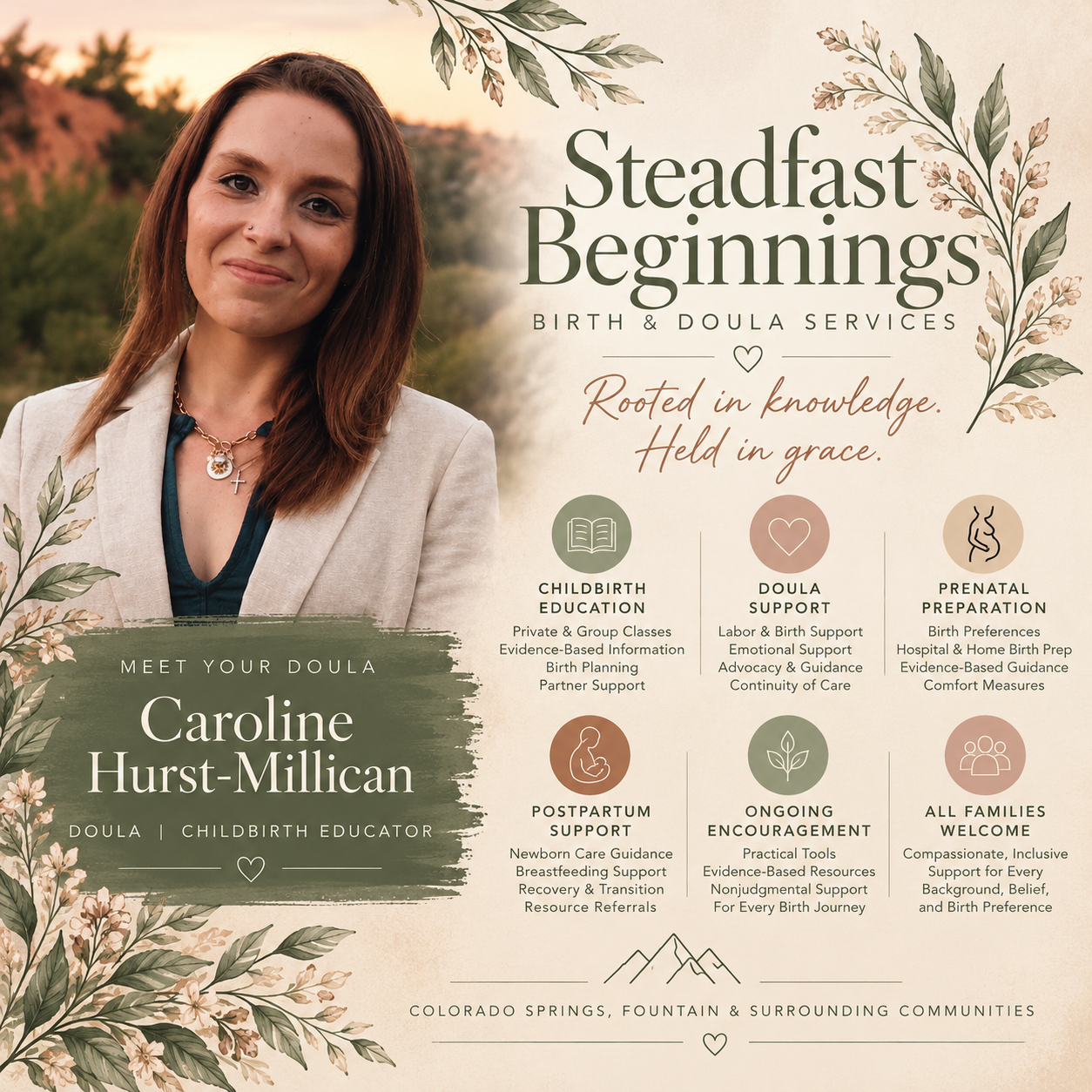 Caroline Hurst-Millican, founder of Steadfast Beginnings